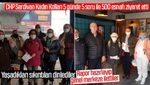 CHP SERDİVAN KADIN KOLLARINDAN ÖRNEK SAHA ÇALIŞMASI!
