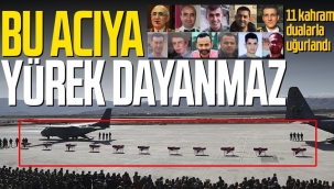 Bitliste meydana gelen helikopter kazasında şehit olan 11 asker için cenaze töreni