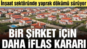 NeoYapı'nın iflasına karar verildi