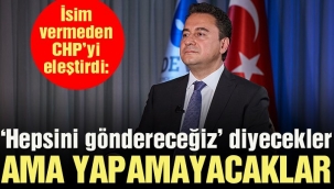 Ali Babacan: Popülist partiler 'Hepsini göndereceğiz' diyecek ama yapamayacak