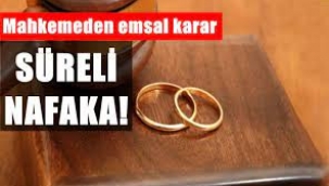 Aile Mahkemesinden Nafaka davasında emsal niteliğinde karar