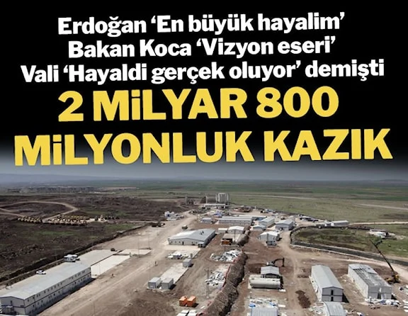 İnşaat 4 ay sonra durdu, 2 milyar 800 milyon lira farkla yeniden ihale edildi