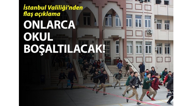 İSTANBUL'DA 93 OKUL İÇİN TAHLİYE KARARI