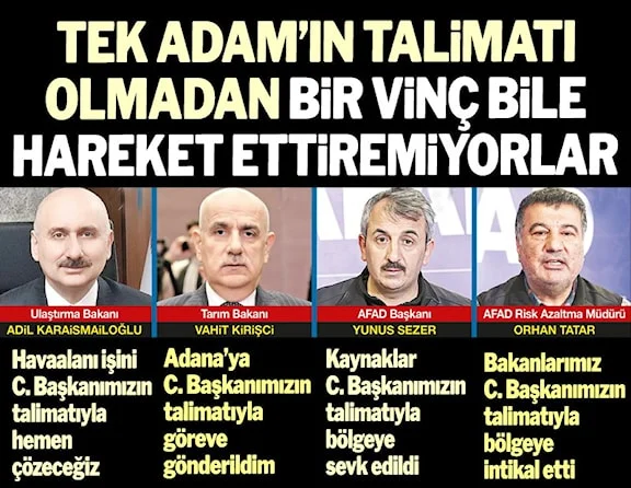 Vinç ve kepçe bile talimat gelmediği için kullanılmadı