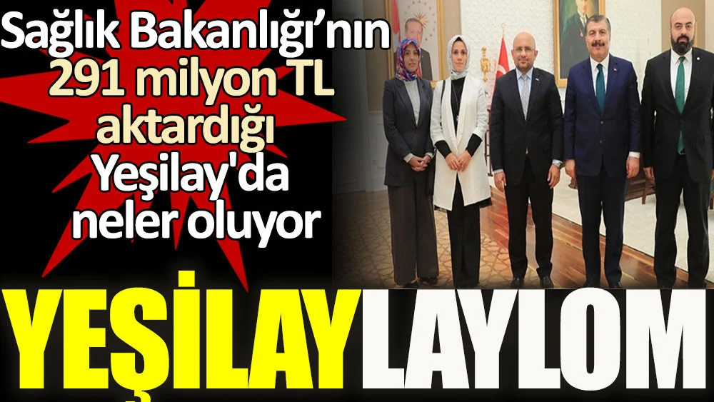 Yeşilaylaylom. Sağlık Bakanlığı'nın 291 milyon TL aktardığı Yeşilay'da neler oluyor