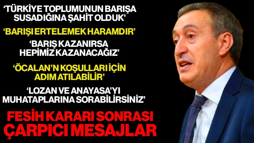 Fesih Kararı Sonrası Tuncer Bakırhan'dan Açıklamalar