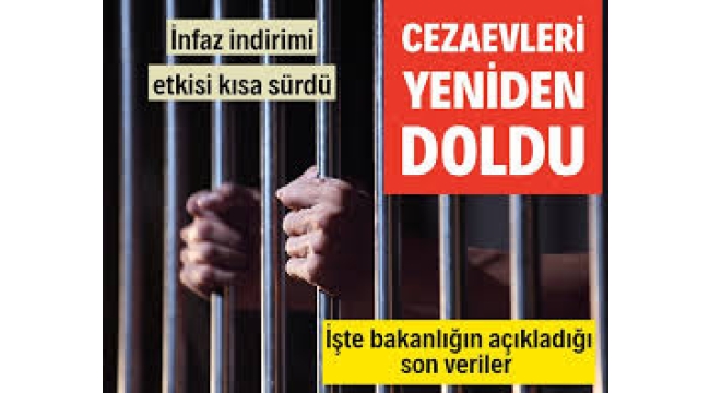 CEZAEVLERİNDE YATACAK YER YOK 